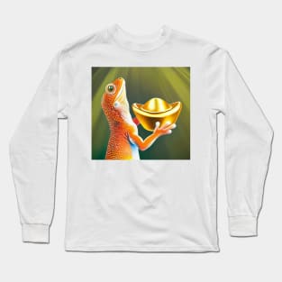 gecko gold ingot Long Sleeve T-Shirt